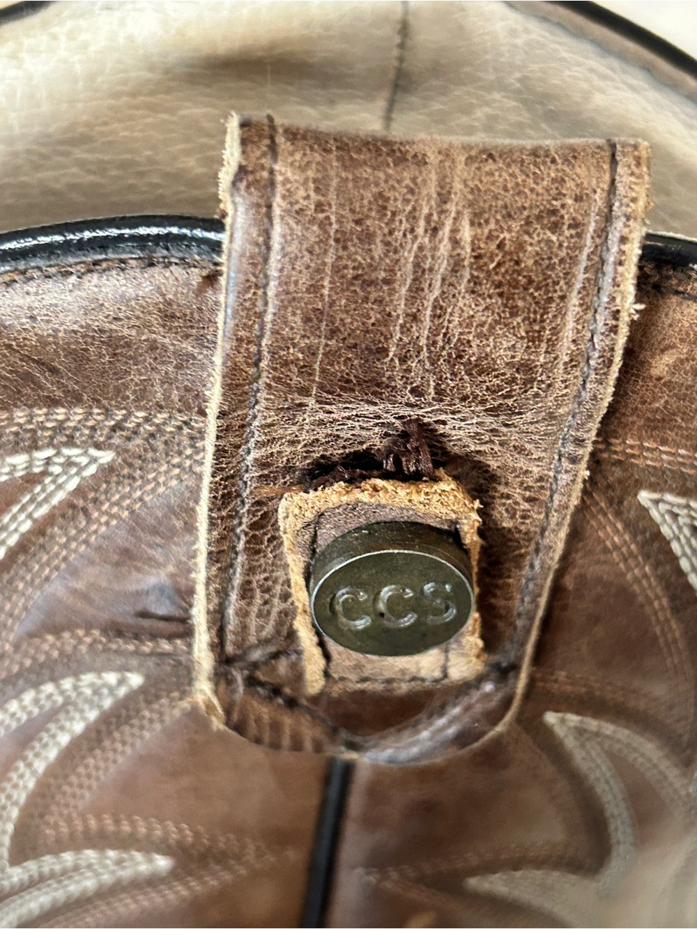 Roper Men’s Sidewinder 8250 Brown Leather Western Cowboy Boots US 7 D - Picture 11 of 11